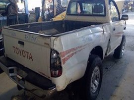 1995 TOYOTA TACOMA WHITE STD CAB 3.4 MT 2WD.  Z24860